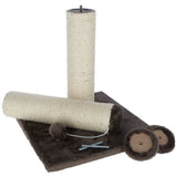 Poteau Griffoir chat - 78cm - KERBL - Gris - Sisal