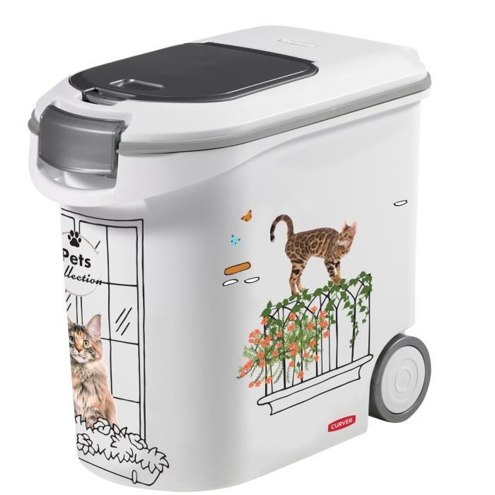 CURVER kibble container - 35L/12 kg - PETS COLLECTION - For cats