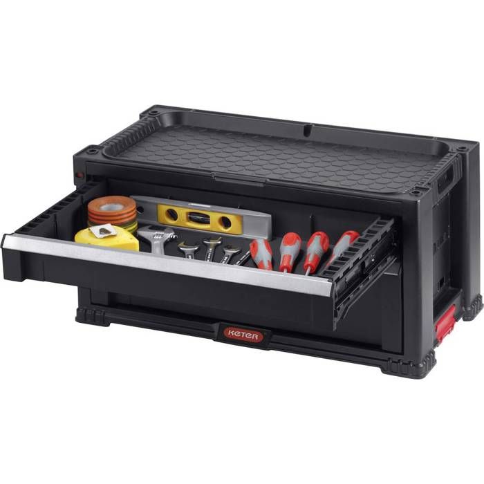 Boîte a outils vide KETER 237790 noir