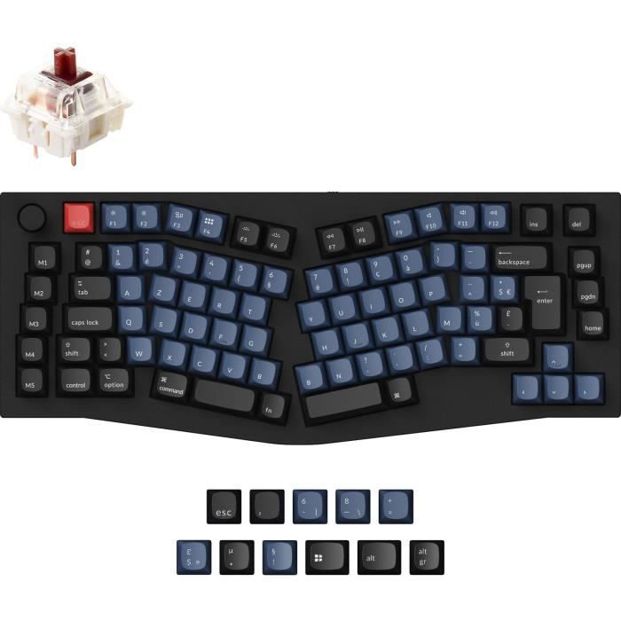 Clavier mécanique gamer - Switch mécanique Brown - KEYCHRON Q10 - ANSI - Rétroéclairage RGB