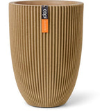 Vase élégant bas - CAPI EUROPE - Groove NL - 34 x 46 - Beige