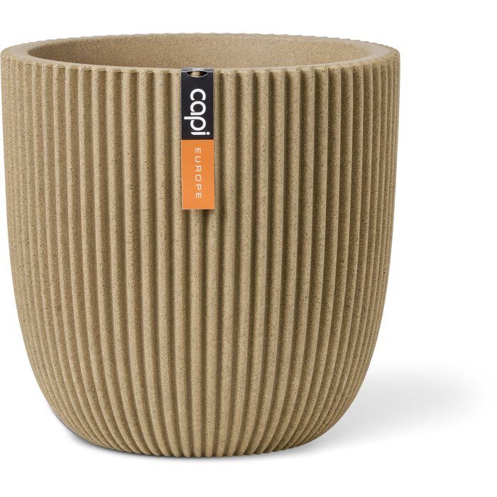 Pot boule - CAPI EUROPE - Groove NL - 35 x 34 cm - Beige