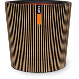 Vase conique - CAPI EUROPE - Groove NL - 36 x 34 cm - Noir/or