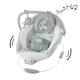 INGENUITY Transat pour bébé-Morrison- Arche avec jouets d'éveil amovible, 8 Mélodies, Vibrations apaisantes, cadeau bébé
