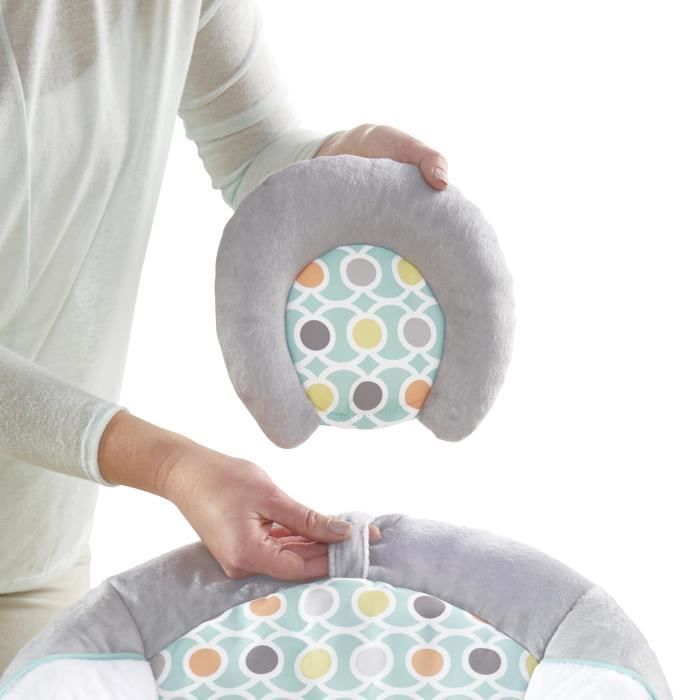 INGENUITY Transat pour bébé-Morrison- Arche avec jouets d'éveil amovible, 8 Mélodies, Vibrations apaisantes, Cadeau Noel bébé