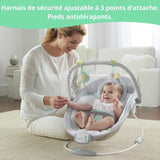 INGENUITY Transat pour bébé-Morrison- Arche avec jouets d'éveil amovible, 8 Mélodies, Vibrations apaisantes, cadeau bébé