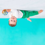 BRIGHT STARS Oball Classic balle flexible, facile a manipuler, jouet d'activité sensorielle, multicolore 0M+