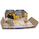 Coffret Kinetic Sand Chantier - KINETIC SAND - Creusez et démolissez avec 454g de sable naturel