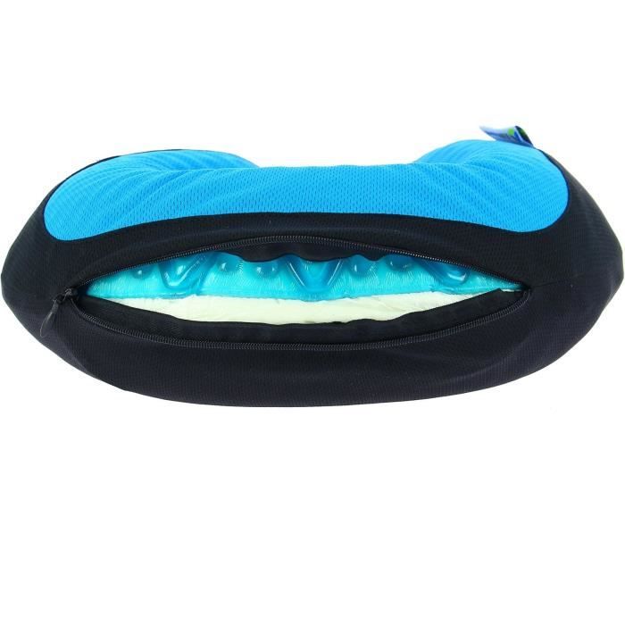 Cale nuque gel - KINE TRAVEL - 169803 - Noir et bleu