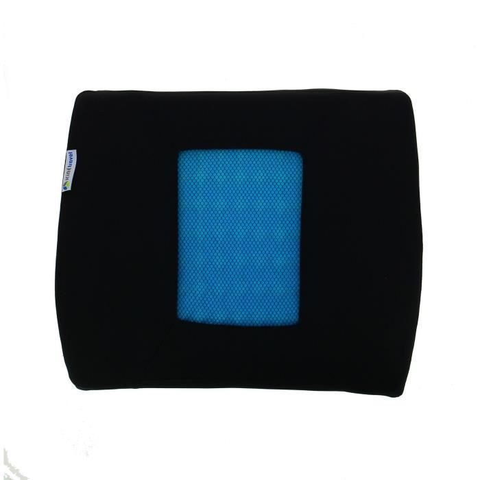Coussin lombaire + Gel - KINE TRAVEL - 169821 - Noir et bleu