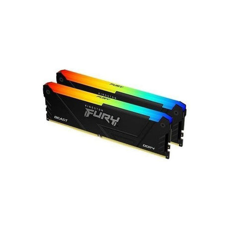 Mémoire RAM - KINGSTON - FURY Beast - RGB - 16 Go (2 x 8 Go) - DDR4 - 3600 MHz CL17 - (KF436C17BB2AK2/16)