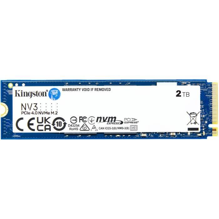 KINGSTON - NV3 - SSD Interne - 2 To - PCIe 4.0 NVMe M.2 2280