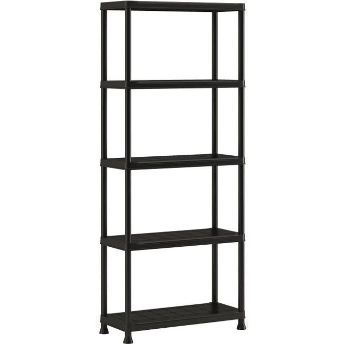 Etagere de rangement - KETER - ETAGERE PLUS 75/5 - 5 tablettes - Noir