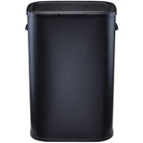 Poubelle de cuisine 60L PORTLAND – Ouverture push par pression – Acier inox Noir – KITCHEN MOVE