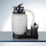 GRE - Kit Piscine hors sol acier ronde blanche Ø300 x 122 cm (Livrée avec filtre a sable et échelle)