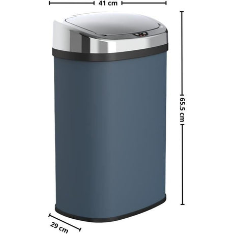MAJESTIC - Poubelle de Cuisine Automatique - KITCHEN MOVE - 58 L - Inox Gris Mat