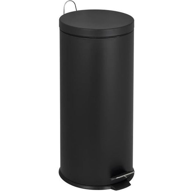 Poubelle de Cuisine a Pédale - URBAN - 30 L - Acier Noir - Kitchen Move