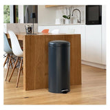 Poubelle de Cuisine a Pédale - URBAN - 30L - Acier Gris - Kitchen Move
