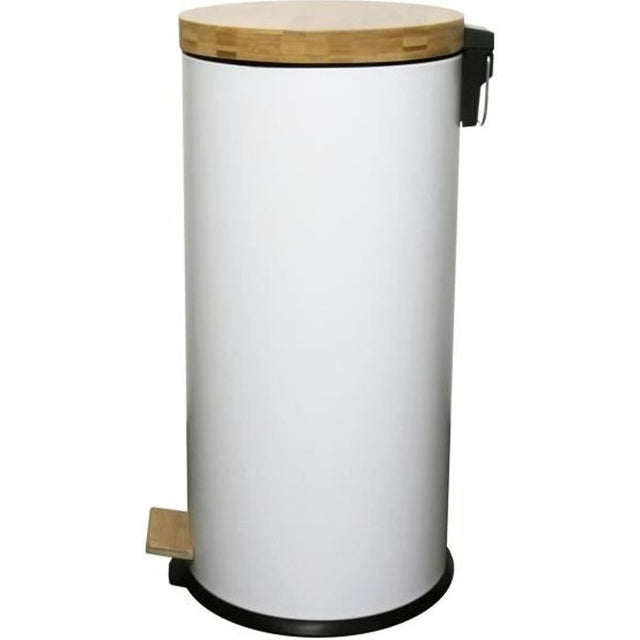 Poubelle de Cuisine a Pédale -  FOREST - 30 L - Blanc Mat - Kitchen Move