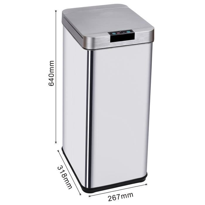 Poubelle de Cuisine Automatique - PARKSIDE - 50 L - Inox Brossé - Kitchen Move