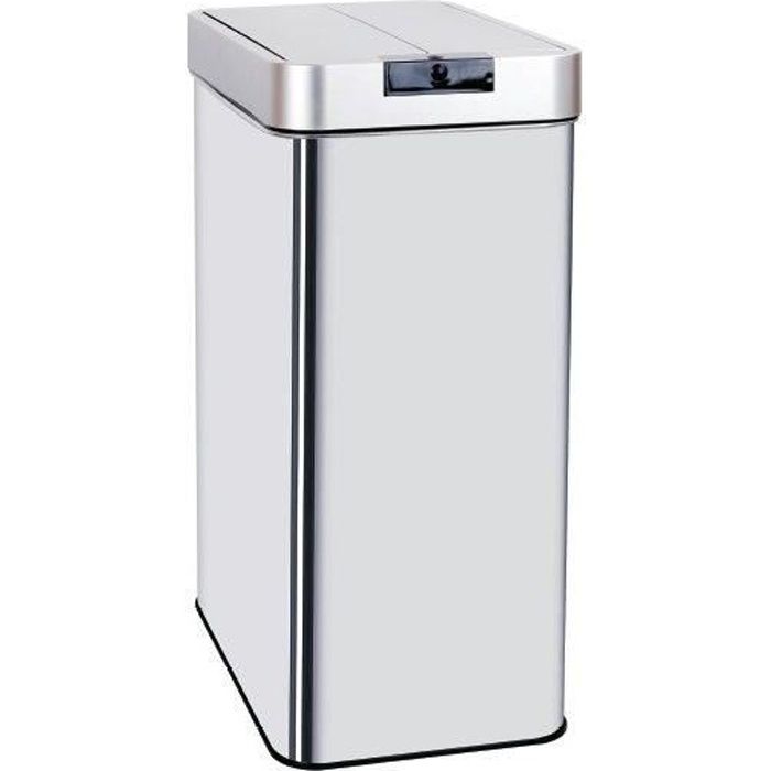 KITCHEN MOVE Poubelle automatique SILVERLAKE - 60L - Inox avec cerclage