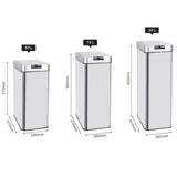 Poubelle Automatique SILVERLAKE - 70 L - Inox Brossé - Kitchen Move