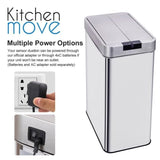 Poubelle Automatique SILVERLAKE - 70 L - Inox Brossé - Kitchen Move