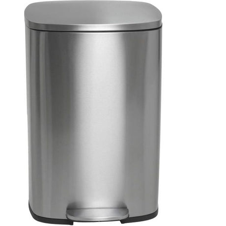 Poubelle de Cuisine a Pédale - ADMIRAL - 50 L - Argent - Kitchen Move