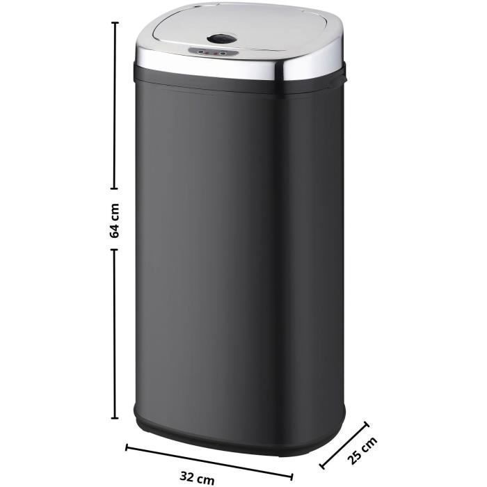 Poubelle de Cuisine Automatique - LARGO -  KITCHEN MOVE - 42 L - Noir