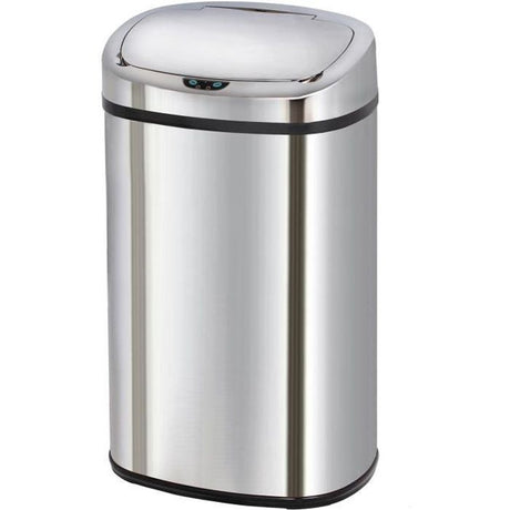 MAJESTIC - Poubelle de Cuisine Automatique - KITCHEN MOVE - 68 L - Argenté