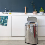 MAJESTIC - Poubelle de Cuisine Automatique - KITCHEN MOVE - 68 L - Argenté