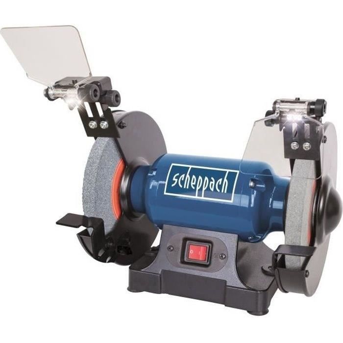 Touret a meuler - SCHEPPACH - SM200L - 500W - 2 disques - 2 éclairages LED