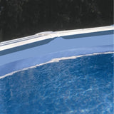 GRE - Kit Piscine hors sol acier ronde blanche Ø480 x 122 cm (Livrée avec filtre a cartouche + échelle)