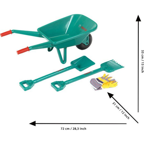 Set de jardinage Bosch avec brouette, 4 pieces - KLEIN - 2752