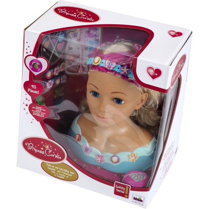 Tete a coiffer et a maquiller - KLEIN - 5398 - Mariella - Palette de vrai maquillage, accessoires - Des 3 ans