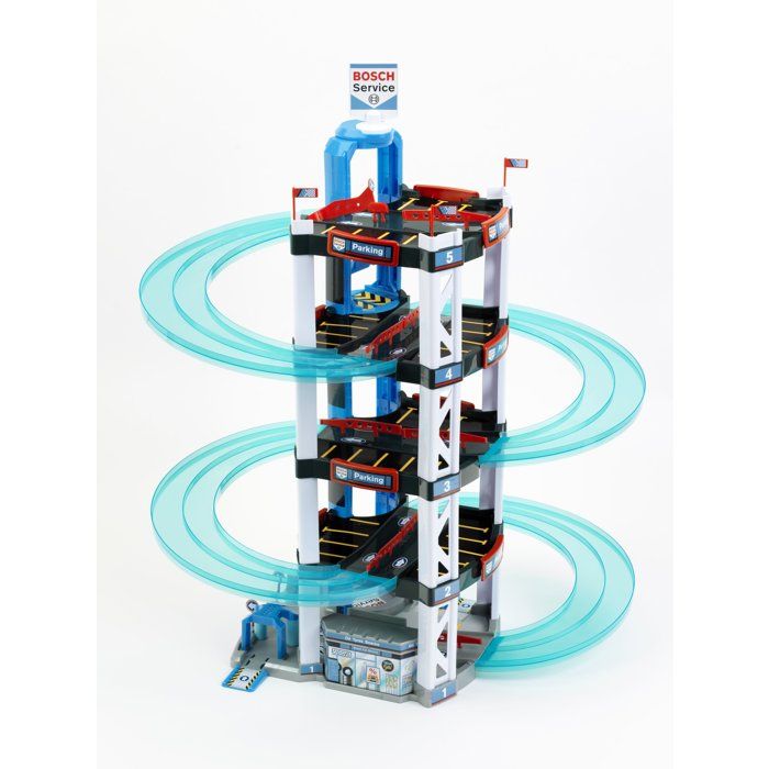 Garage Bosch 5 niveaux - KLEIN - Ascenseur, station-service et station de lavage - 2 petites voitures incluses