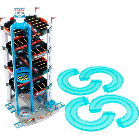 Garage Bosch 5 niveaux - KLEIN - Ascenseur, station-service et station de lavage - 2 petites voitures incluses
