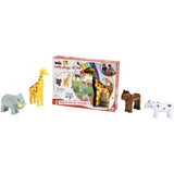 Animaux magnétiques - KLEIN - 0065 - 4 grands animaux Funny Puzzle, boîte ouverte - 16 pieces - Des 12 mois