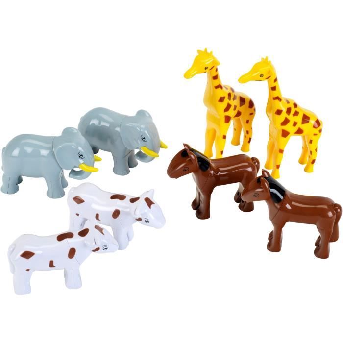 Animaux magnétiques - KLEIN - 0066 - 8 grands animaux Funny Puzzle, boîte fermée - 32 pieces - Des 12 mois