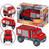 Camion de pompier tout-terrain - KLEIN - 3600 - Mercedes Unimog - Roues souples et hayon arrière ouvrable - Échelle 1:24 - Dès 3 ans