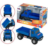 Camion-benne tout-terrain - KLEIN - 3802 - Mercedes Unimog - Roues souples et benne basculante - Échelle 1:24 - Dès 3 ans