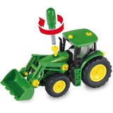 Tracteur a monter John Deere - KLEIN - 3977 - Chargeur frontal, contrepoids d'équilibrage et tournevis - Echelle 1/24e - Des 3 ans