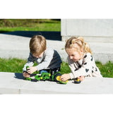 Tracteur a monter John Deere - KLEIN - 3977 - Chargeur frontal, contrepoids d'équilibrage et tournevis - Echelle 1/24e - Des 3 ans