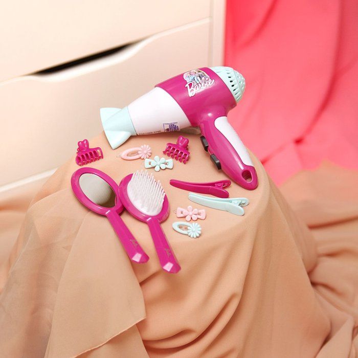 Set de coiffure - KLEIN - 5790 - Barbie - Avec seche-cheveux électronique - Des 3 ans