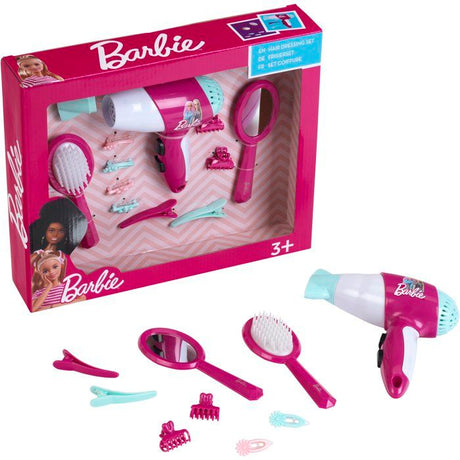 Set de coiffure - KLEIN - 5790 - Barbie - Avec seche-cheveux électronique - Des 3 ans