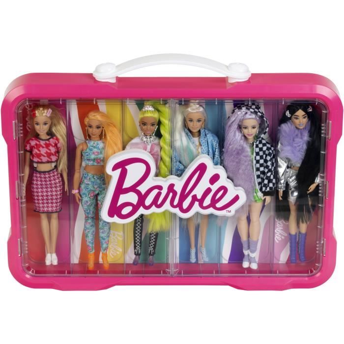 Mallette vitrine Barbie - KLEIN - 5808 - Pour 6 poupées avec fermoir lumineux - Des 3 ans