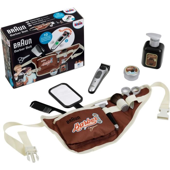 Ceinture de barbier - KLEIN - 5838 - Avec tondeuse électronique et accessoires - Des 3 ans