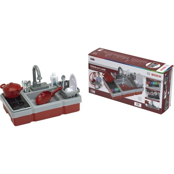Evier de cuisine Bosch - KLEIN - 7110 - Plaque de cuisson électronique, robinet fonctionnel, accessoires - Des 3 ans