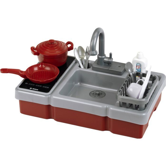 Evier de cuisine Bosch - KLEIN - 7110 - Plaque de cuisson électronique, robinet fonctionnel, accessoires - Des 3 ans