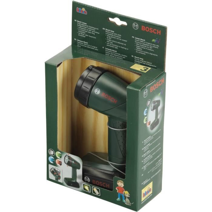 Lampe torche électronique Bosch - KLEIN - 8448 - 2 modes de fonctionnement et 4 filtres - Des 3 ans